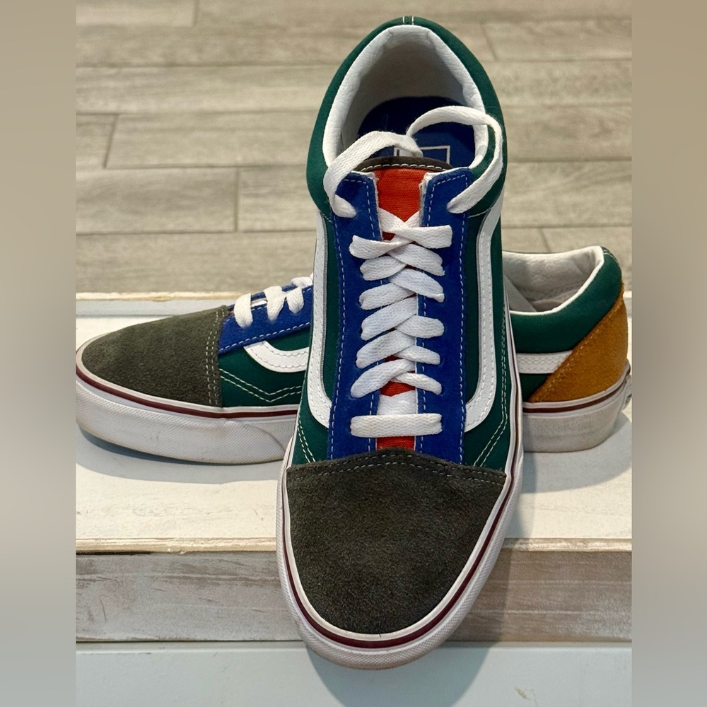 VANS ATWOOD EUC Multi-Color Suede/Canvas Shoes, Size 9